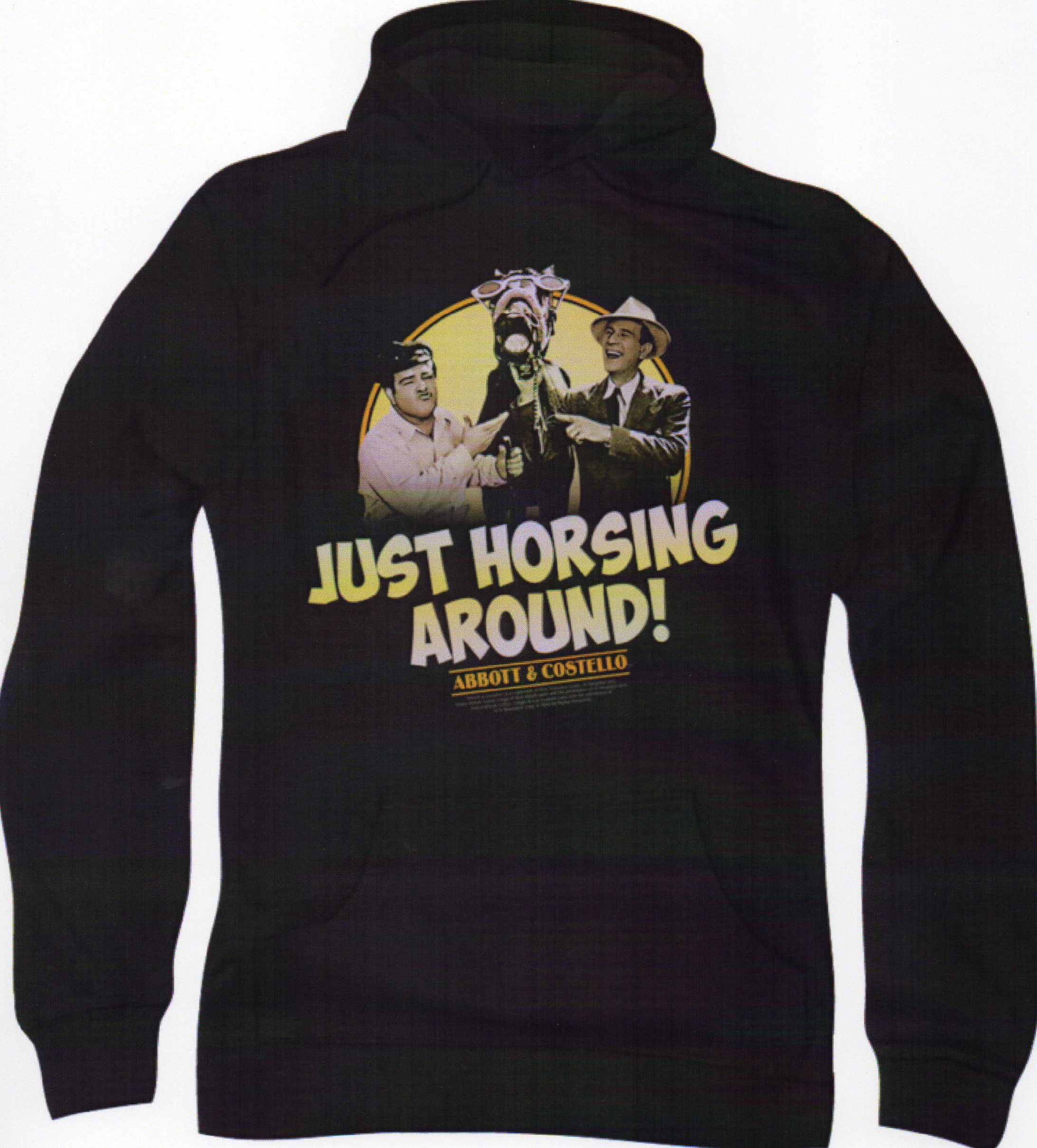 Just Horsing Around Adult pull-Over Hoodie - Click Image to Close