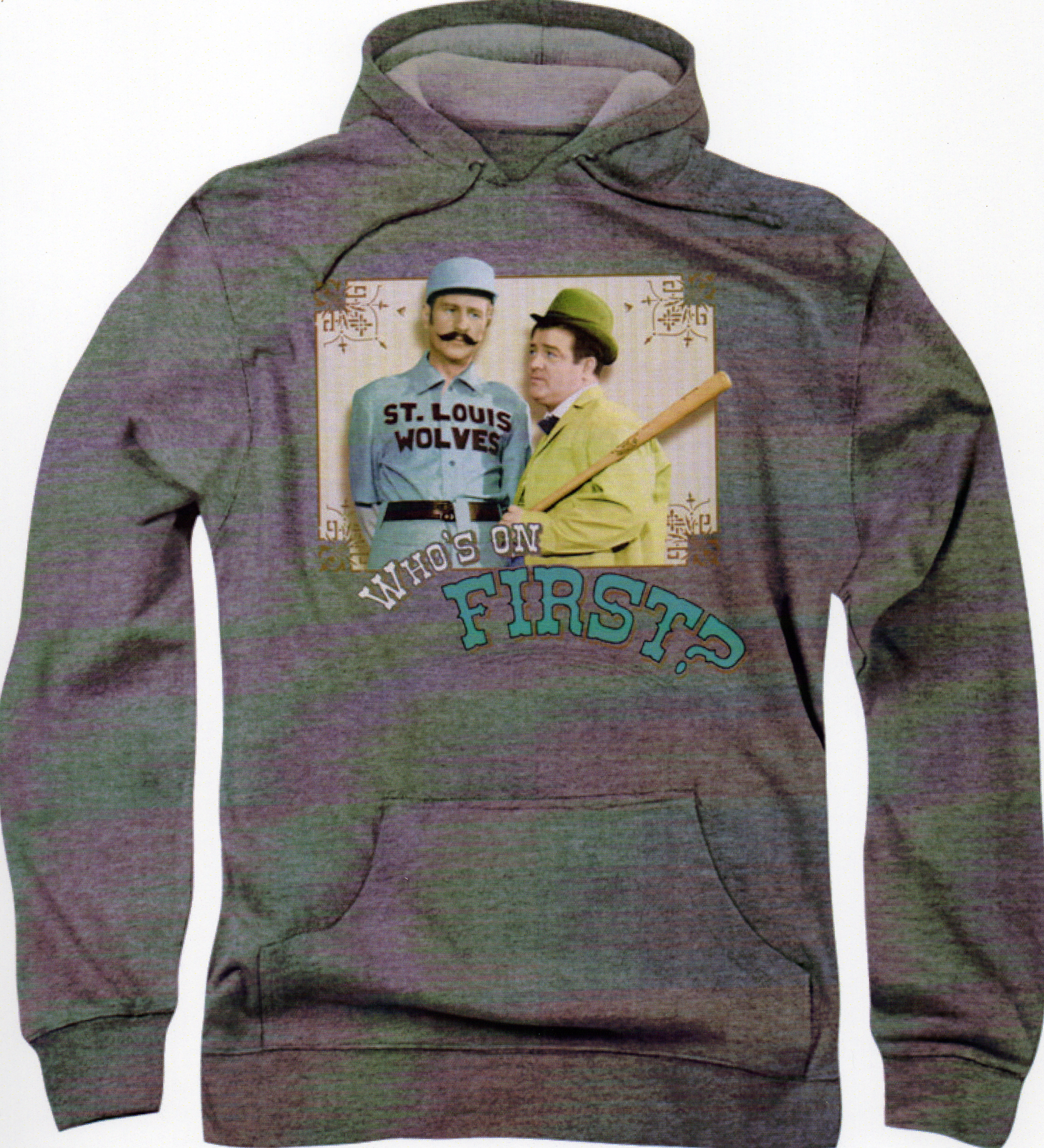 Who's On First? Pull-Over Hoodie - Click Image to Close